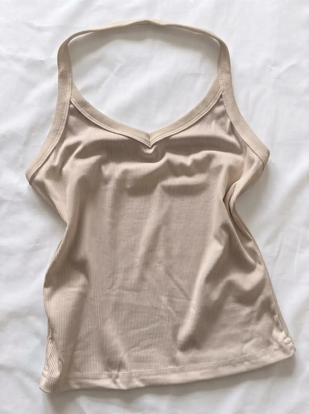 Top Izar largo básico en beige